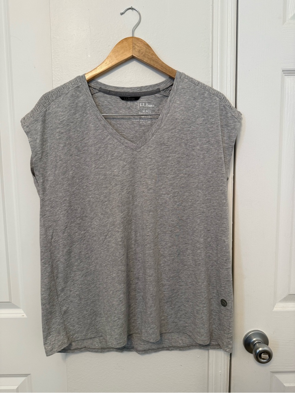 L.L. Bean Women’s Gray V-Neck Tank Top